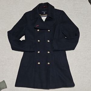 Tommy Hilfiger Dark Blue Peacoat with Gold Buttons
